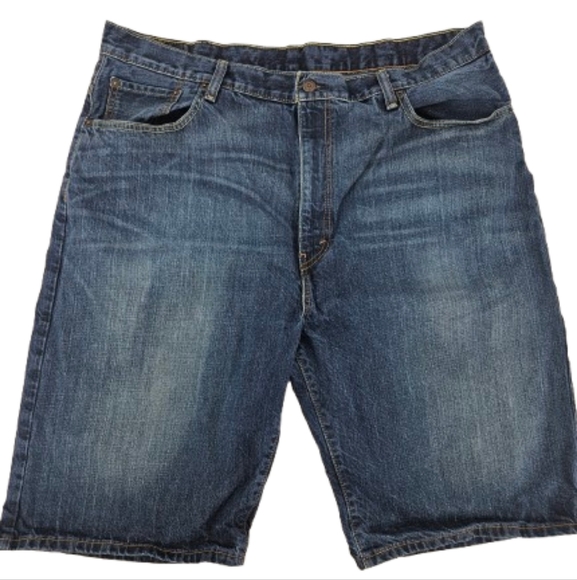 Levi's 569 Loose Fit Men's Blue Jean Denim Shorts - Picture 2 of 8